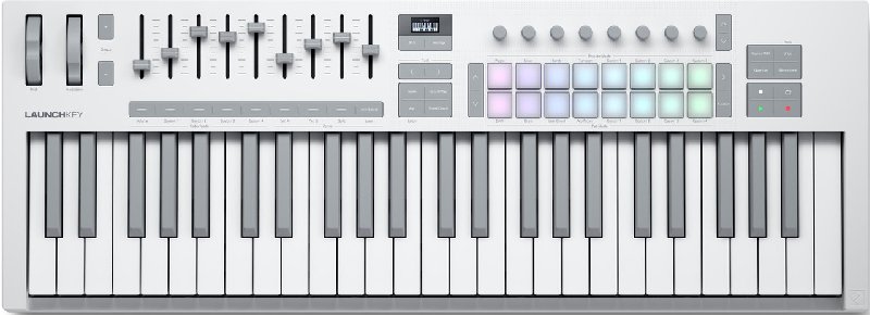 Novation Launchkey 49 MK4 MIDI Keyboard & Controller in White