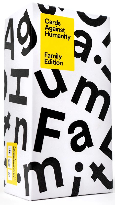 Cards Against Humanity Family Edition Card Game, 600 Cards, Age 8+