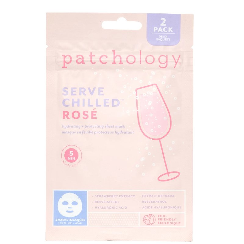 Patchology Serve Chilled Rosé Sheet Mask Pack of 2