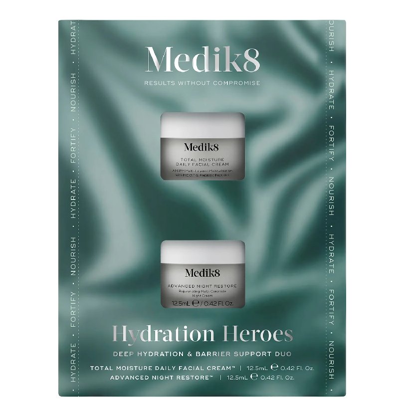 Medik8 Hydration Heroes Skincare Set with Total Moisture Daily Cream and Advanced Night Restore (12.5ml each)