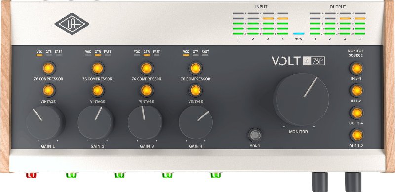 Universal Audio Volt 476P 4-in/4-out USB 2.0 Audio Interface