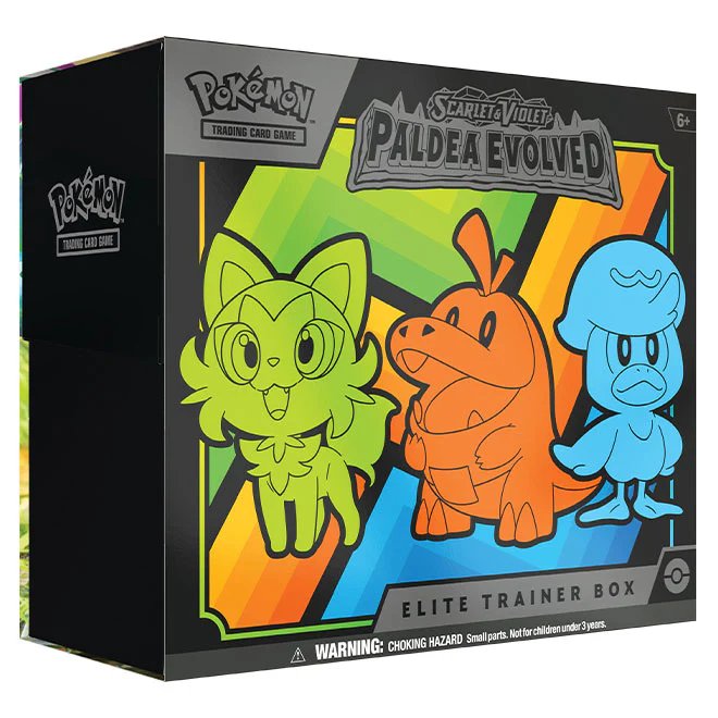Pokémon TCG Scarlet & Violet Paldea Evolved Elite Trainer Box by Asmodee