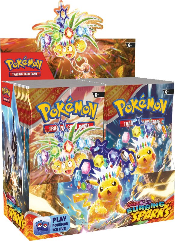Pokémon Scarlet & Violet Surging Sparks Booster Box with 36 Packs