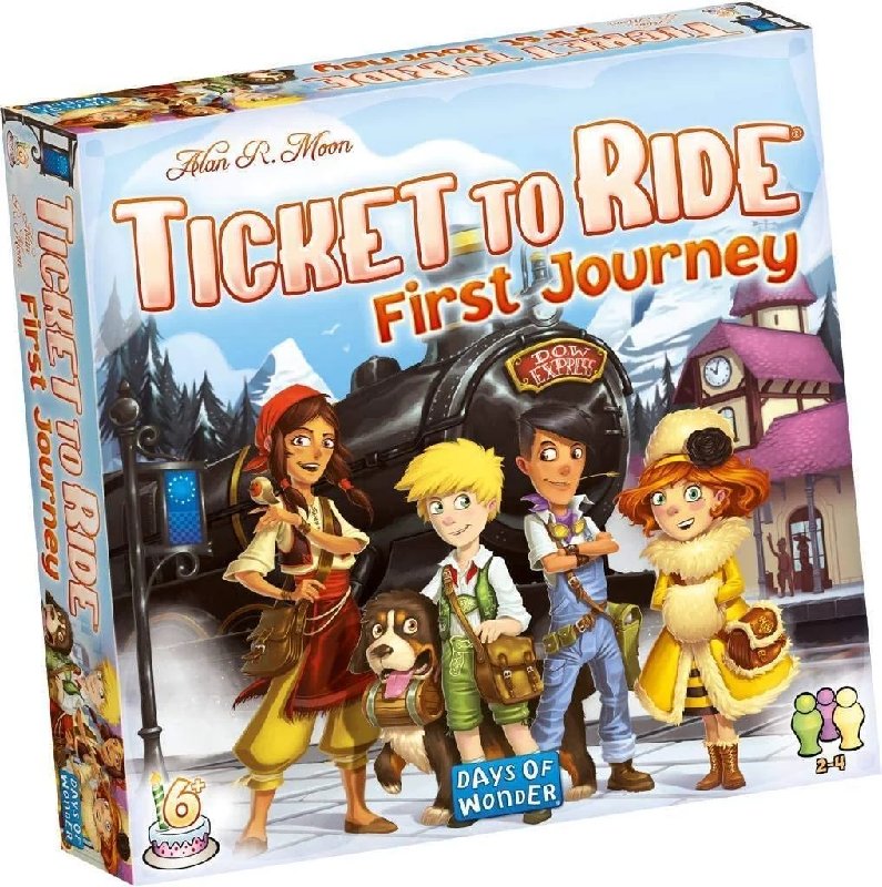 Ticket to Ride: First Journey Europe Board Game by Days of Wonder