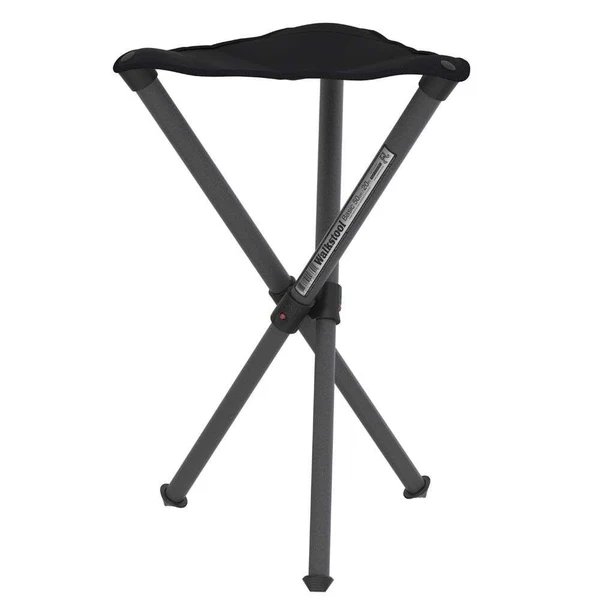Walkstool Basic 50 Foldable Chair, 50cm Height, Black Polyester Seat