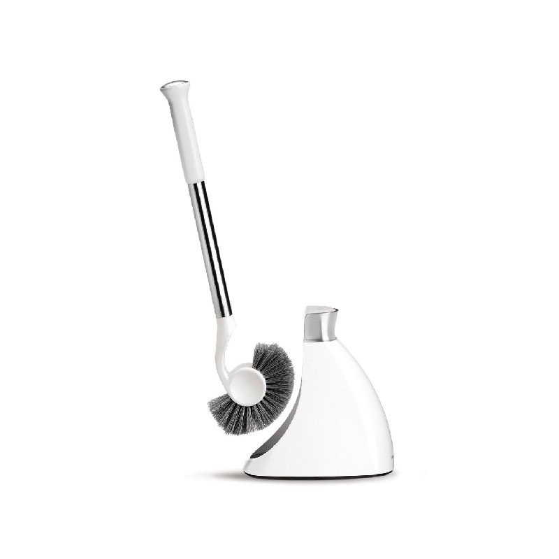 Simplehuman Toilet Brush with Magnetic Cover in White