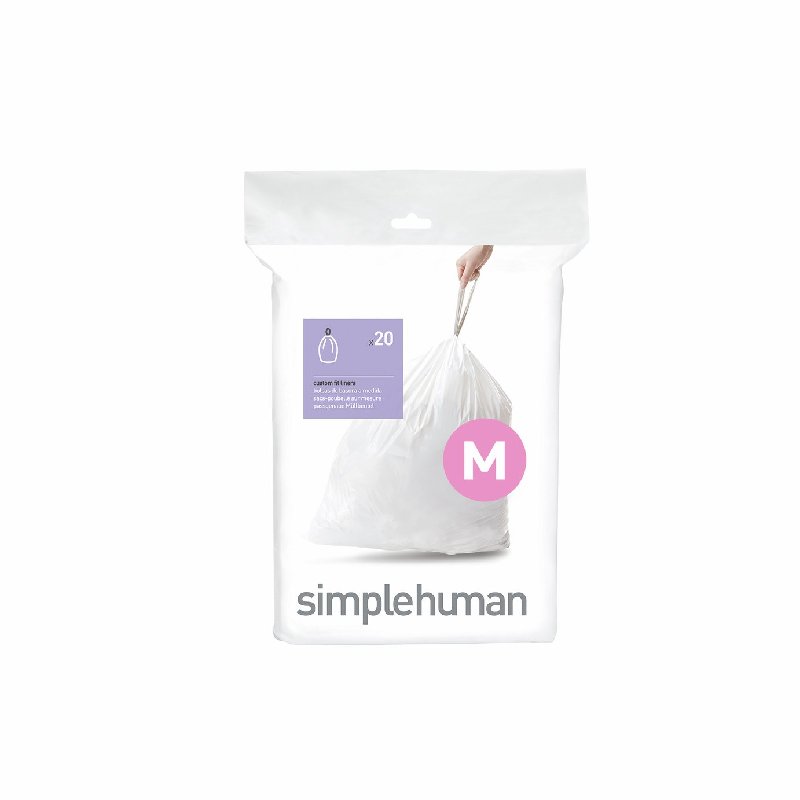 Simplehuman 45L Code M Bin Liners - Pack of 100