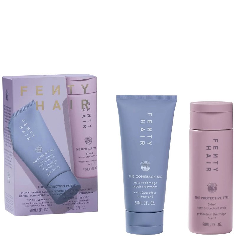 Fenty Hair The Protection Posse Bundle with 90ml Repair Treatment and 60ml Heat Protectant
