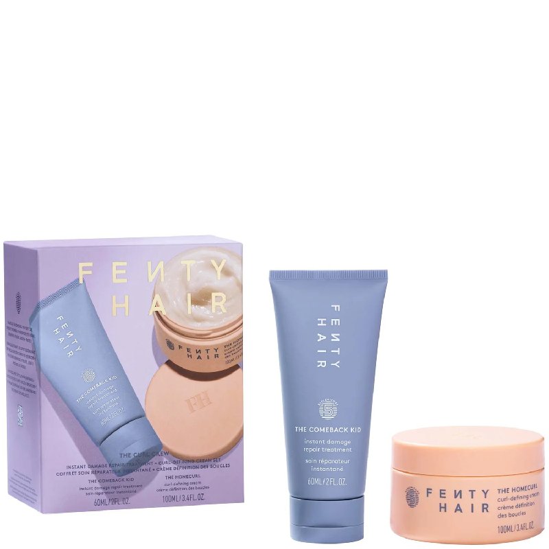 Fenty Hair The Curl Crew Set with Comeback Kid 60ml and Homecurl 100ml
