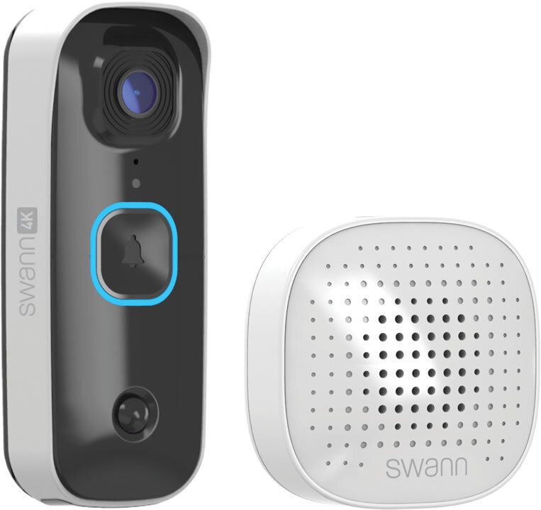 Swann Buddy4K Ultra HD 4K Video Doorbell with Chime and 32GB SD Card