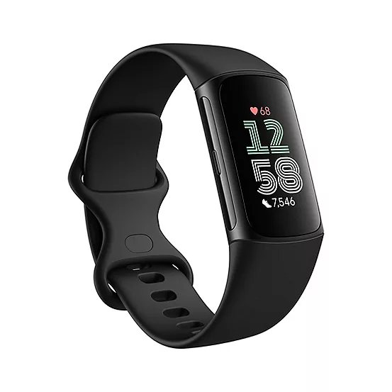 Fitbit Charge 6 Fitness Tracker in Obsidian with 7-Day Battery