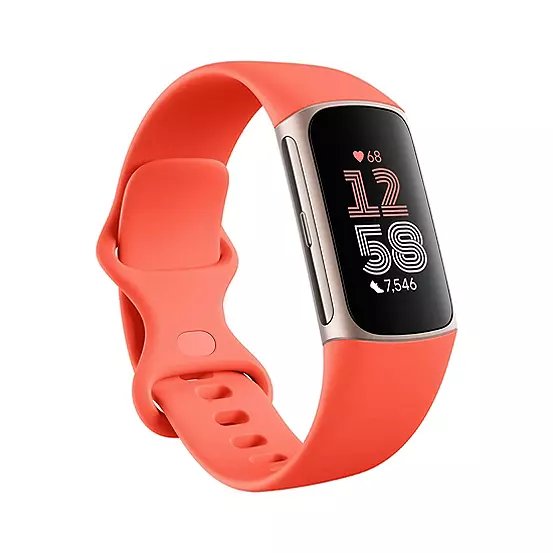 Fitbit Charge 6 Fitness Tracker in Coral with 6 Months Premium