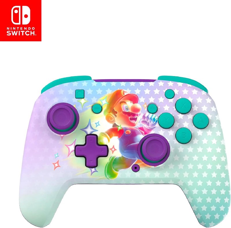 Turtle Beach Rematch Wireless Controller for Nintendo Switch - Invincible Mario Glow-in-the-Dark Edition