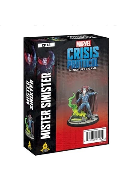 Marvel Crisis Protocol Mr Sinister Character Pack with Miniature, Cards and Tokens