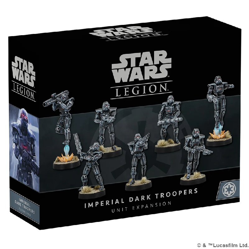Star Wars Legion: Dark Trooper Unit Expansion - 7 Miniatures Unpainted