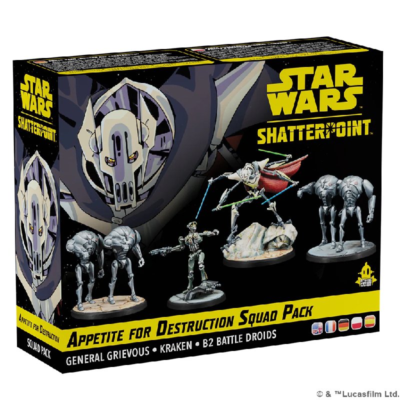 Star Wars Shatterpoint Appetite for Destruction Squad Pack with General Grievous and B2 Battle Droids