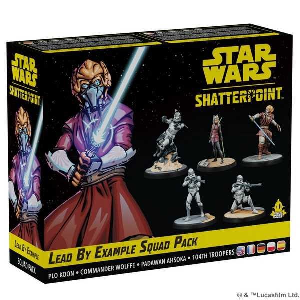 Asmodee Star Wars Shatterpoint Lead by Example Plo Koon Squad Pack