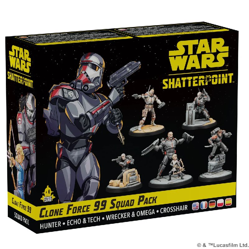 Star Wars Shatterpoint Clone Force 99 Bad Batch Squad Pack by Asmodee