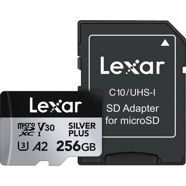 Lexar Silver Plus 256GB MicroSDXC UHS-I V30 Memory Card