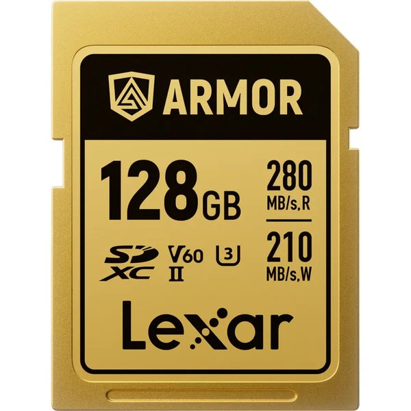 Lexar Armor Gold 128GB UHS-II SDXC Memory Card