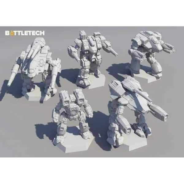 Asmodee BattleTech Clan Heavy Star Miniatures Collection