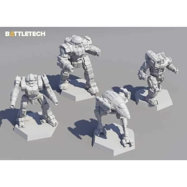BattleTech Inner Sphere Urban Lance Box Set with Four Plastic Miniatures