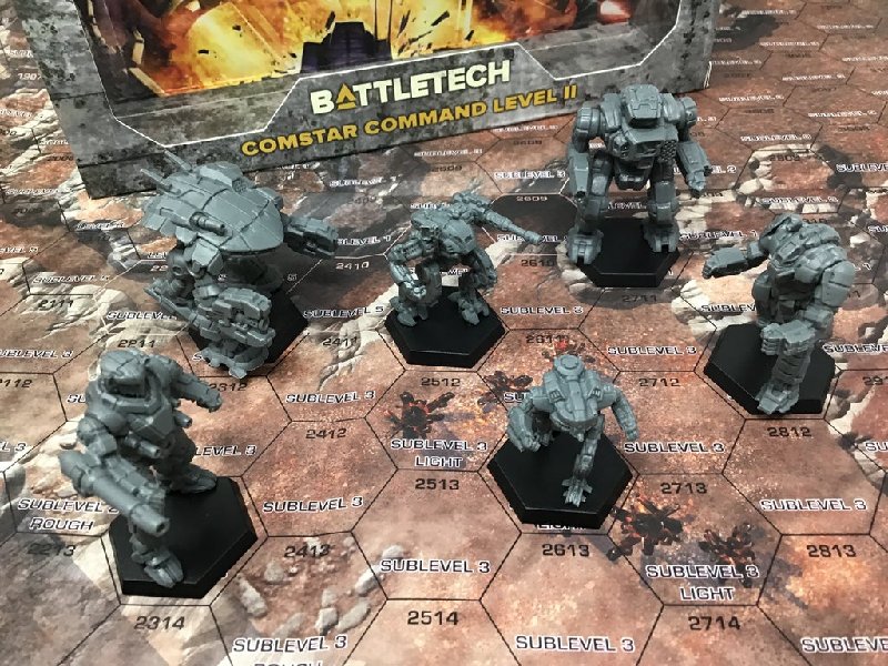 BattleTech ComStar Command Level II ForcePack with Six BattleMechs
