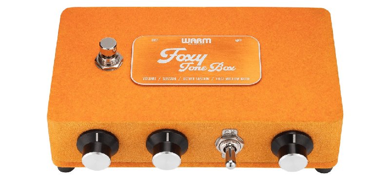 Warm Audio Foxy Tone Box Fuzz Pedal with Orange Velvet Enclosure