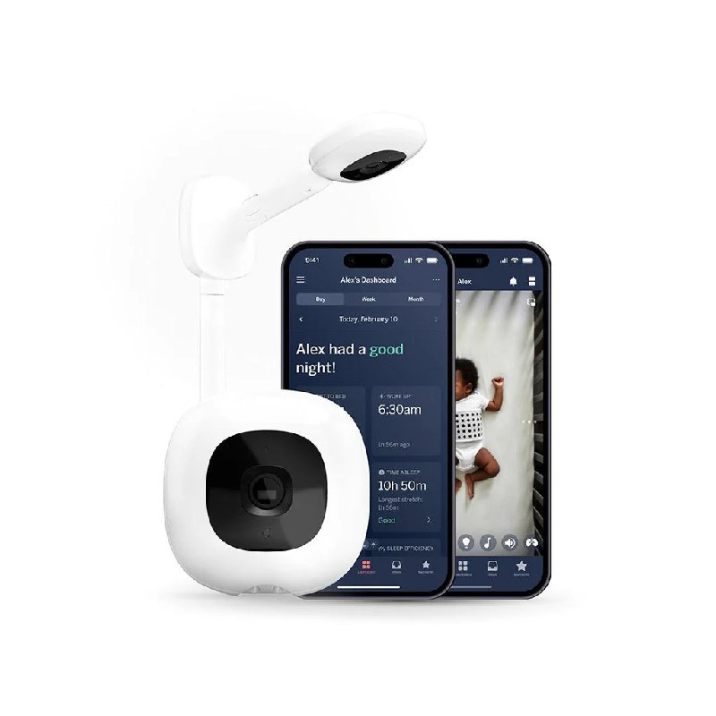 Nanit Pro Smart Baby Monitor with Wall Mount - White