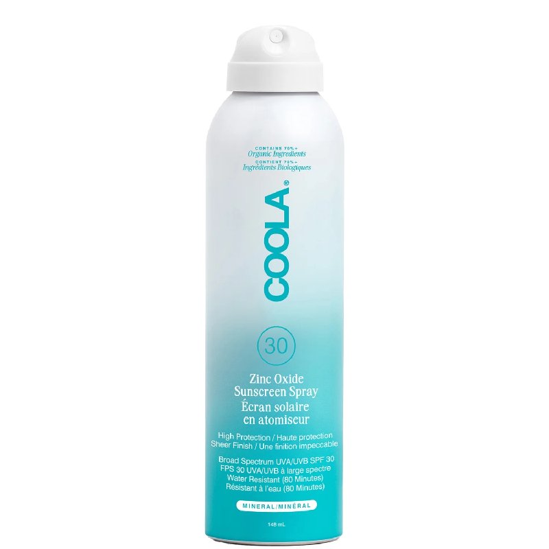 COOLA Mineral Spray SPF30 Unscented Sunscreen 148ml