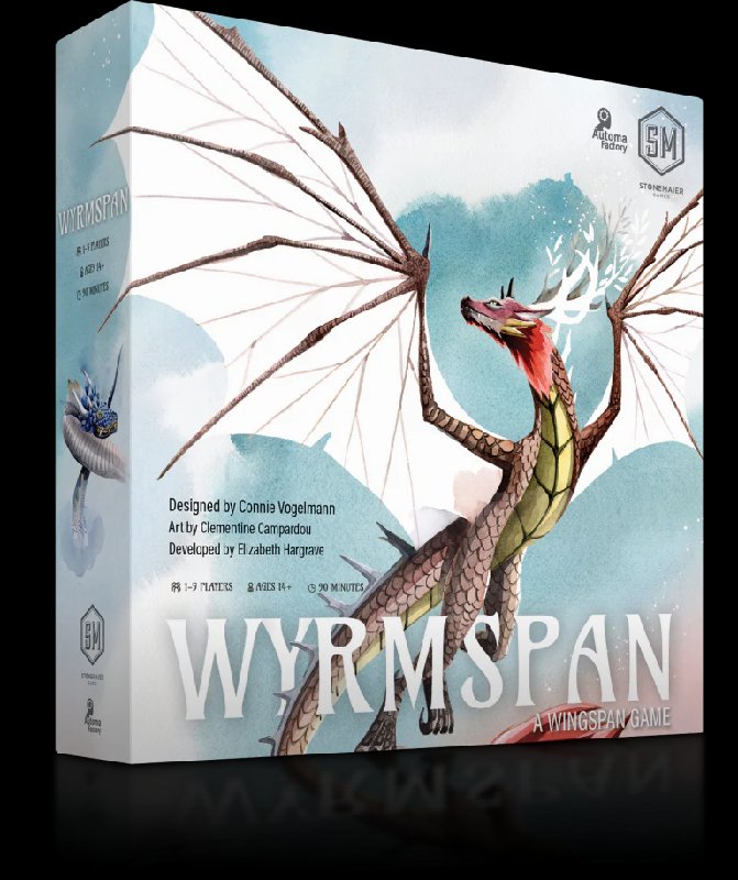 Wyrmspan Dragon Sanctuary Board Game by Spiral Galaxy for 1-5 Players