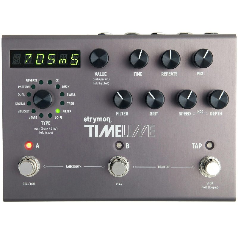 Strymon Timeline Multi Delay Pedal with 12 Delay Machines and 30-Second Looper
