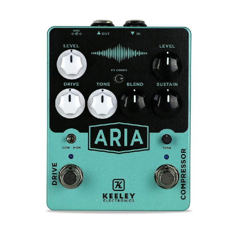 Keeley Aria Compressor and Overdrive Guitar Effects Pedal