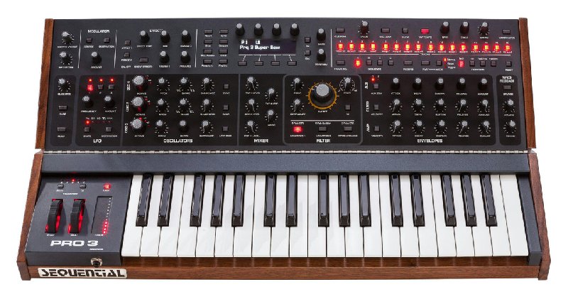 Sequential Pro 3 Special Edition Multi-Filter Mono/Paraphonic Synth with Walnut Trim