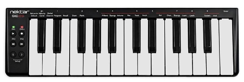 Nektar SE25 25-Key Mini USB MIDI Controller with Velocity-Sensitive Keys