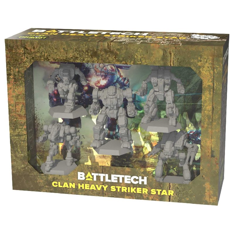Battletech Clan Heavy Striker Star Box Set with Five OmniMechs