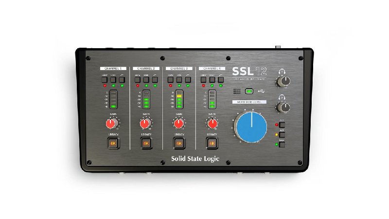 SSL SSL12 USB Audio Interface with 4 Mic Preamps and ADAT