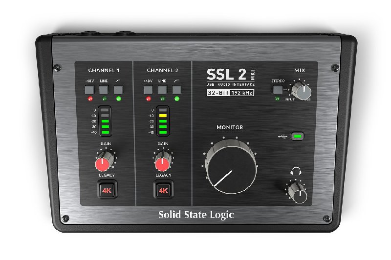 Solid State Logic SSL 2 V2 USB-C Audio Interface with 32-bit/192 kHz Converters