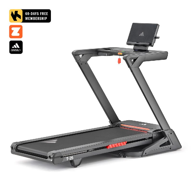 Adidas T-25 Folding Treadmill with Incline, Bluetooth and 2.5 HP Motor
