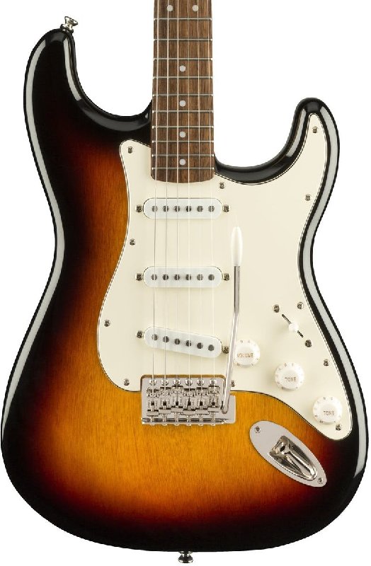Squier Classic Vibe 60's Stratocaster Electric Guitar in 3-Colour Sunburst