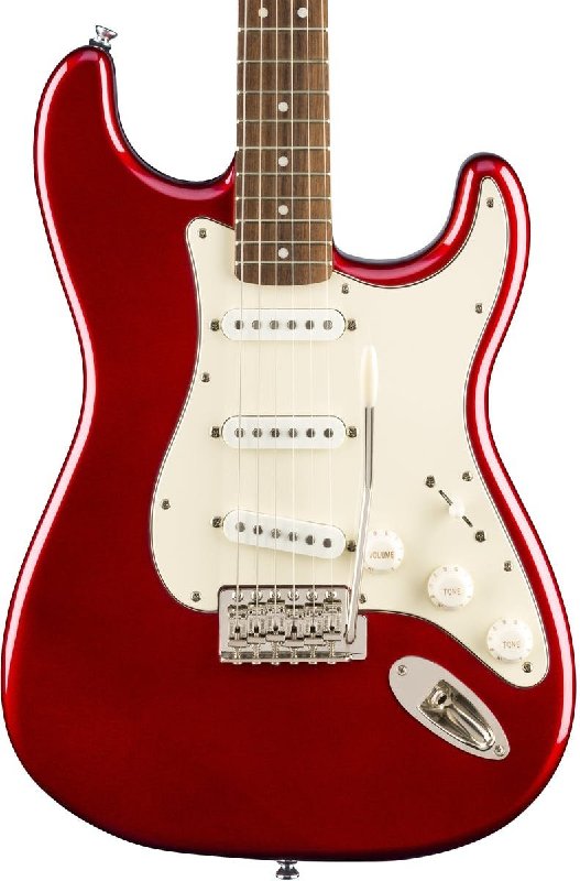 Squier Classic Vibe 60's Stratocaster Electric Guitar in Candy Apple Red