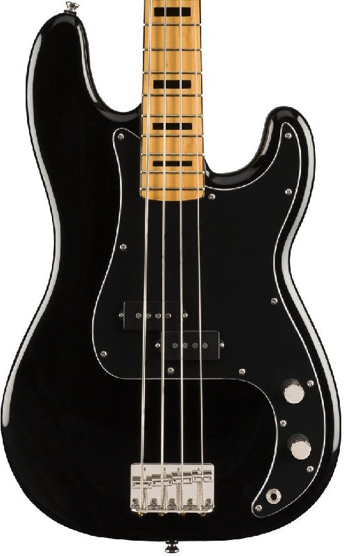 Squier Classic Vibe 70s Precision Bass Guitar in Black