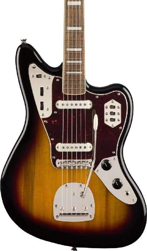 Squier Classic Vibe 70s Jaguar Electric Guitar with Laurel Fingerboard in 3-Colour Sunburst