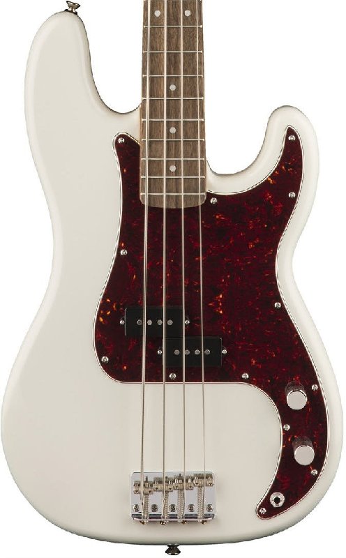 Squier Classic Vibe 60s Precision Bass Guitar with Laurel Fingerboard in Olympic White