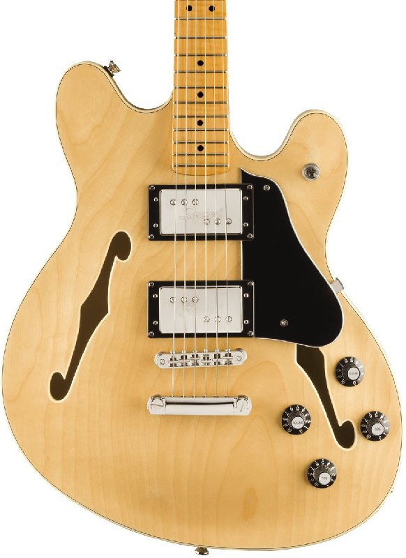Squier Classic Vibe Starcaster Semi-Hollow Electric Guitar in Natural
