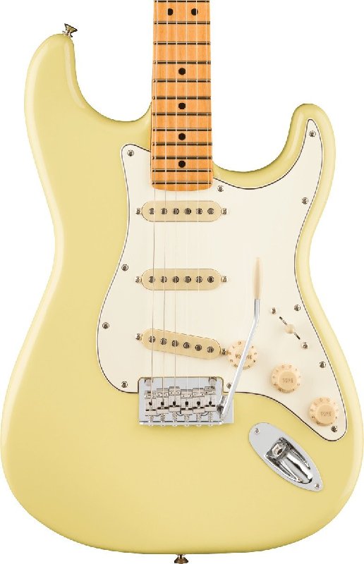 Fender Player II Stratocaster Electric Guitar in Hialeah Yellow with Maple Fingerboard