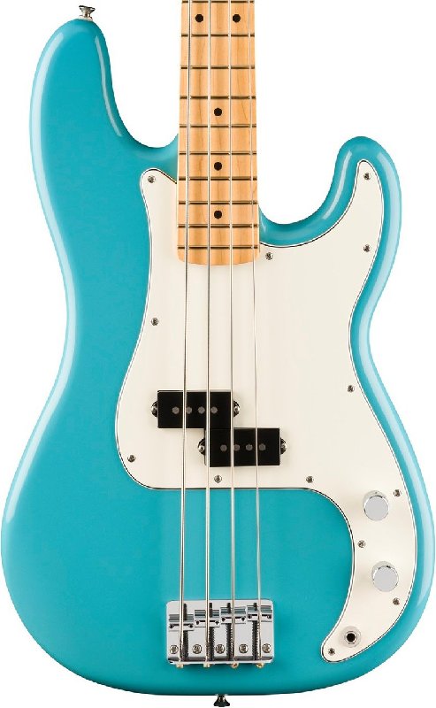 Fender Player II Precision Bass Guitar, Maple Fingerboard, Aquatone Blue