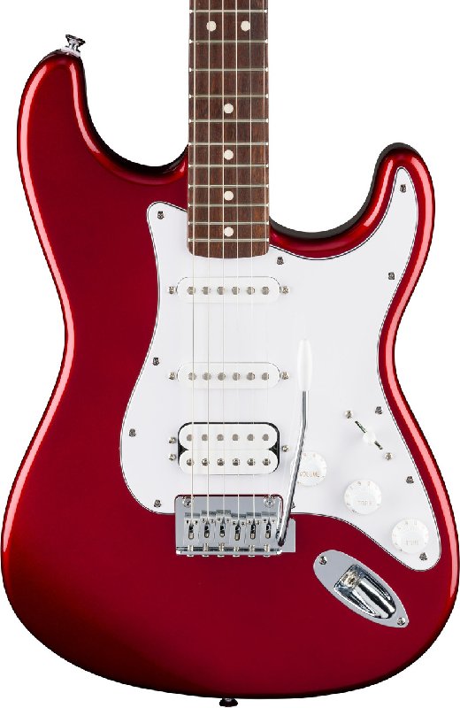 Fender Standard Series Stratocaster HSS Electric Guitar in Candy Cola