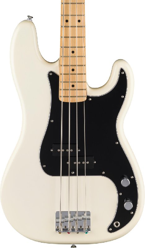 Fender Standard Series Precision Bass Guitar in Olympic White