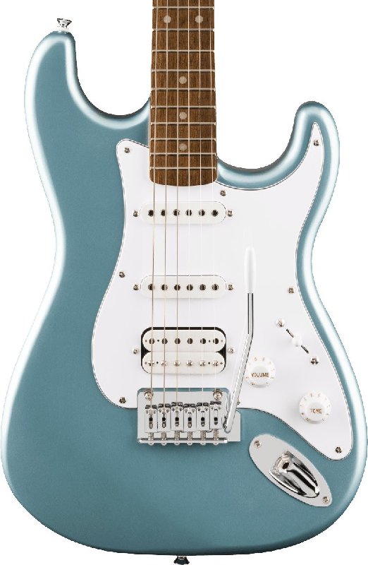 Squier Affinity Stratocaster Junior HSS Electric Guitar in Ice Blue Metallic